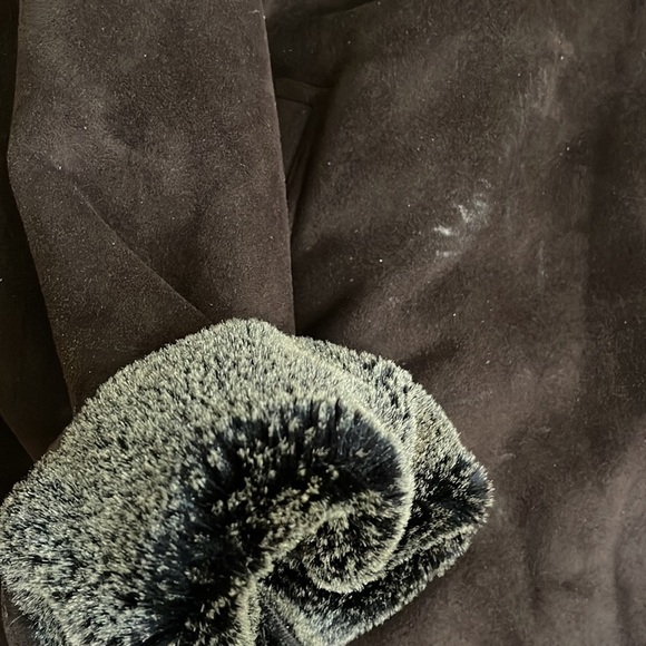 PERRY ELLIS PORTFOLIO faux brown shearling coat size 3x - Picture 5 of 8